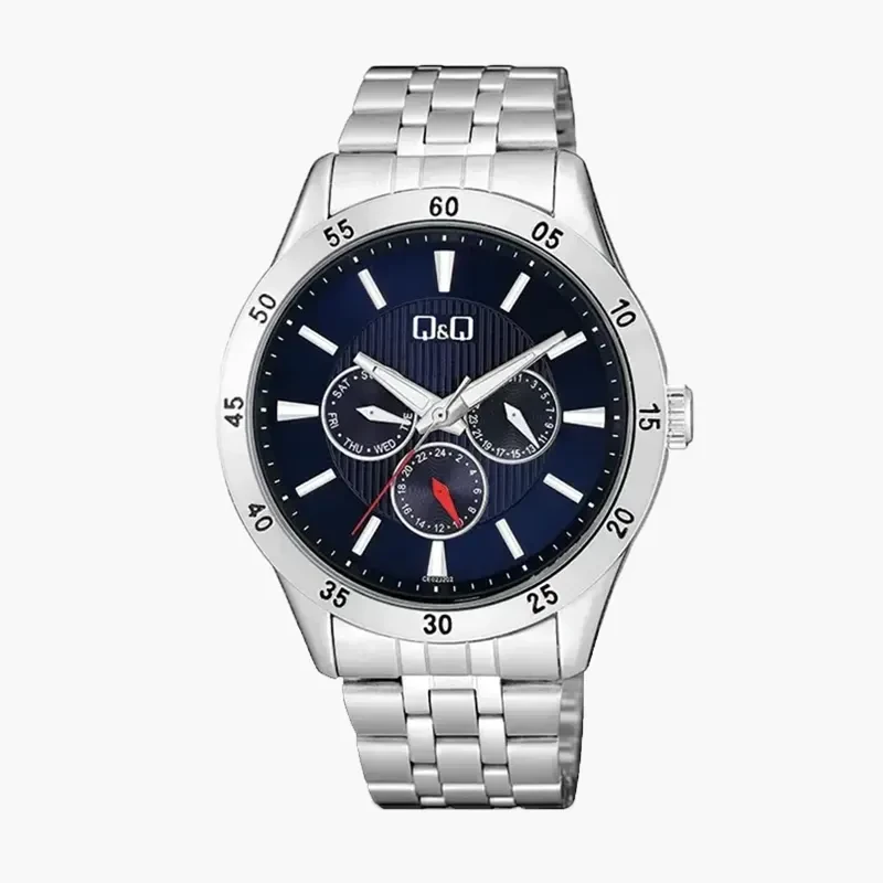 Q&Q Japan Quartz Chronograph Blue Dial Men's Watch- CE02J202Y